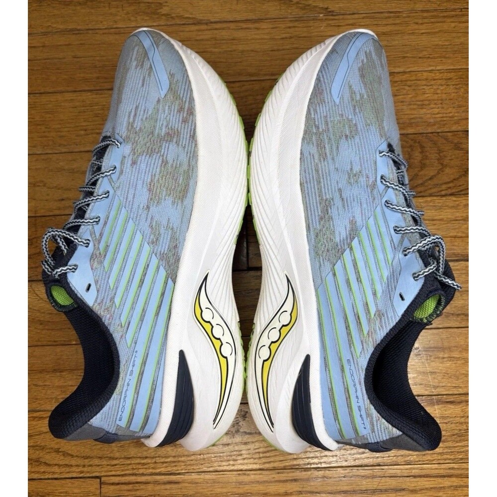 Saucony Endorphin Shift 3 Ether Blue Green Men's Running Shoes Size 10.5 - Picture 6 of 11